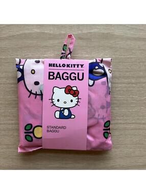 NWT UO Baggu Standard Size Hello Kitty Pink Reusable Tote Bag New Kawaii Cute